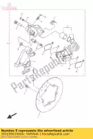 3JD258035000, Yamaha, zestaw uszczelek zacisku yamaha  dt tt wr xg yfz r yz yzf yzf r 125 155 250 400 600 1000 1989 1990 1991 1992 1993 1994 1995 1996 1997 1998 2005 2006 2015 2016 2017 2018 2019 2020 2021, Nowy