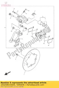 yamaha 3JD258035000 caliper seal kit - Bottom side