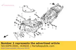 Here you can order the body comp., frame from Honda, with part number 50100MCJ000: