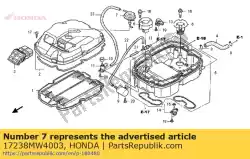 Ici, vous pouvez commander le membrane, soupape de commande auprès de Honda , avec le numéro de pièce 17238MW4003: