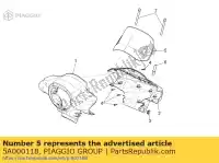 5A000118, Piaggio Group, parabrezza aprilia scarabeo 50 100 2014, Nuovo