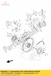 Tutaj możesz zamówić zespó? Tylnego ko? A od Yamaha , z numerem części 13DF5300A000: