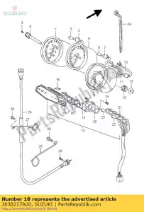 Suzuki 3638227A00 caso, inferior - Lado inferior