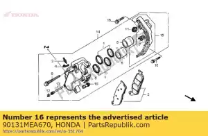 honda 90131MEA670 bout, speciale flens, 8x50 - Onderkant