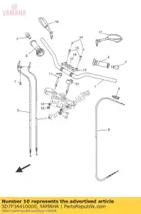 yamaha 5D7F34410000 uchwyt uchwytu górny - Dół