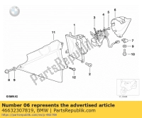 46632307819, BMW, Tubo de escape de aire izquierdo, Nuevo