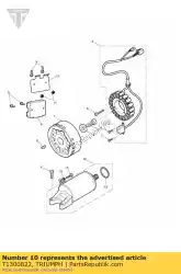 Here you can order the brkt regulator from Triumph, with part number T1300822: