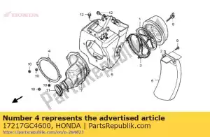 Honda 17217GC4600 prato, fr. caso - Lado inferior