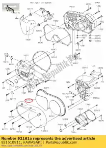 Kawasaki 921610911 amortisseur - La partie au fond