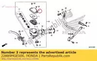 22889MGE006, Honda, capuchon, maître-cylindre honda vfr  f crosstourer x dtc fd xd dct vfr1200fa vfr1200f gl1800 goldwing tour manual gl1800bd gl1800da 1200 1800 , Nouveau