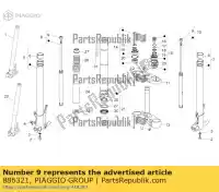 886321, Piaggio Group, Noce moto-guzzi stelvio zgulze00, zgulzg00, zgulzu01 1200 2009 2011 2016 2017, Nuovo