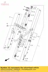 Tutaj możesz zamówić spr?? Yna, przedni widelec od Yamaha , z numerem części 20S231410000: