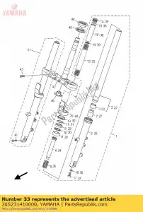 yamaha 20S231410000 spr??yna, przedni widelec - Dół