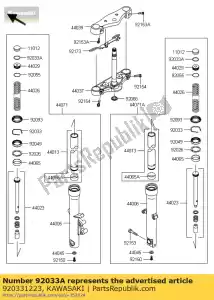 Kawasaki 920331223 anello a scatto, sede a molla - Il fondo