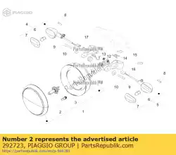 Aqui você pode pedir o lâmpada h4 12v-60 / 55w em Piaggio Group , com o número da peça 292723: