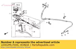 Aquí puede pedir sujetar un embrague de Honda , con el número de pieza 22902ML7000: