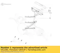 642280, Piaggio Group, medidor de montaje. combinación vespa lx met0000ha, metm858e, met0002ha, metm8500, metm858f,  rp8m66700, rp8m68500, rp8m6692 zapm68300, zapm68303 125 150 2011 2012 2016 2017 2018 2019 2020 2021 2022, Nuevo