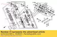 52421KZ3B51, Honda, varilla comp, pistón honda cr  r crm ar cr250r 250 , Nuevo