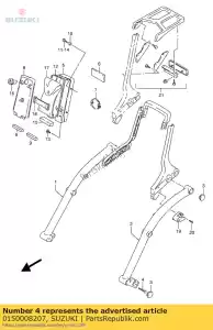 Suzuki 0150008207 parafuso - Lado inferior