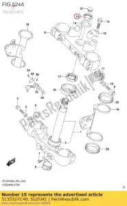 suzuki 5135327C40 dado, steer.stem - Il fondo