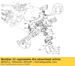 Aprilia 880652, Union, OEM: Aprilia 880652