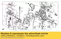 16021MENA01, Honda, jeu de diaphragme, pompe honda crf 250 450 2007 2008 2009 2011 2012 2013, Nouveau