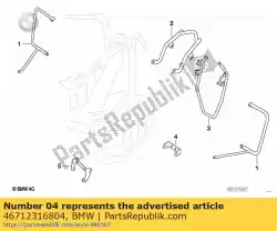 Here you can order the bracket front from BMW, with part number 46712316804: