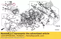 16454MGE000, Honda, verblijf, aps-eenheid honda  vfr 1200 2010 2011 2012 2013 2017, Nieuw