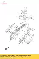 Ici, vous pouvez commander le couvercle, côté 3 auprès de Yamaha , avec le numéro de pièce B67217310000: