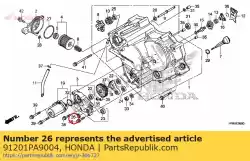 Aquí puede pedir sello de aceite, 9x18x7 (arai) de Honda , con el número de pieza 91201PA9004: