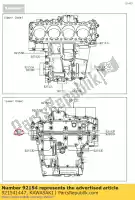 921541447, Kawasaki, tornillo, bridado, 10x120 kawasaki zzr  b gtr c d a f performance sport ninja h2r p e h2 n zx1400 abs h j zzr1400 1400gtr zg1400 kact zx14r brembo ohlins 1400 1000 , Nuevo