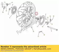 Aqui você pode pedir o distância de rolamento em Piaggio Group , com o número da peça 00H01309091: