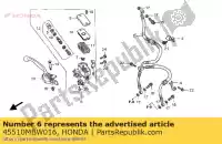 45510MBW016, Honda, cylinder sub assy., fr. master honda cbr 600 1999 2000 2001 2002 2003 2004 2005 2006 2007, New