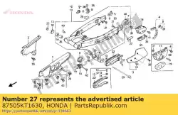 Here you can order the no description available at the moment from Honda, with part number 87505KT1630: