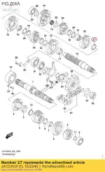 wasmachine 3e / 4e. Van Suzuki, met onderdeel nummer 2433302F10, bestel je hier online: