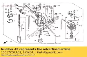 honda 16017KSRA02 nenhuma descrição disponível no momento - Lado inferior