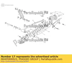 Aqui você pode pedir o parafuso 6m100x16 em Piaggio Group , com o número da peça 00H05900021: