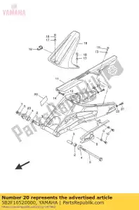 yamaha 5B2F16520000 protector - Bottom side