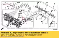 16434MFJD01, Honda, o-ring honda cbr  fa cb hornet a super four f cbf rr r ra rra fireblade na s sa n rrs ft hannspree cbf1000 cbf1000a cb600f cb600fa cbf1000s cbf1000t cbr600rr cb1300 cb1300a cb1300sa cbf1000sa cbf1000ta cbf600n cbf600na cbf600s cbf600sa cbr1000rr cb1000r cb1000ra, Nowy