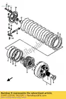 2145122D30, Suzuki, plaat, koppeling suzuki rg gamma c  rg500 rg500c 500 , Nieuw