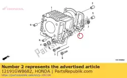 Aquí puede pedir junta, cilindro de Honda , con el número de pieza 12191GW8682: