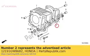 Honda 12191GW8682 joint, cylindre - La partie au fond