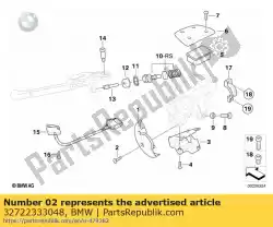 Here you can order the countersunk head screw - m4x20 4. 8       from BMW, with part number 32722333048: