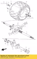 6487107G00, Suzuki, nut,rear axle,r suzuki lt z400 quadsport 400 , New