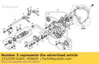 23222MCS000, Honda, placa, rolamento do contraeixo honda st pan european a  st1300 st1300a 1300 , Novo