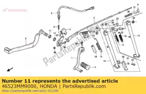 Honda 46523MM9000 cover, middle arm - Bottom side