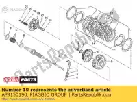 AP9150190, Piaggio Group, aluminiowy b?ben sprz?g?a aprilia  mxv rxv rxv sxv sxv 450 550 2006 2008 2009 2010 2011, Nowy