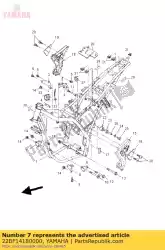 Ici, vous pouvez commander le support avant inférieur 2 auprès de Yamaha , avec le numéro de pièce 22BF14180000: