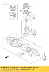 Ici, vous pouvez commander le connrod assy auprès de Suzuki , avec le numéro de pièce 1216027A14: