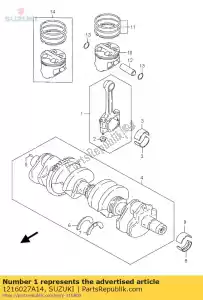 Suzuki 1216027A14 connrod assy - Lado inferior